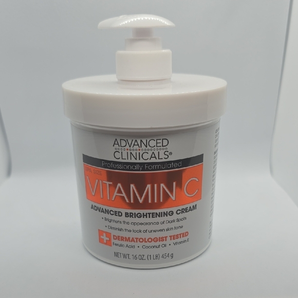 Advanced Clinicals Vitamin C Brightening Cream - White and Orange - Picture 1 of 3